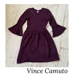 Vince Camuto Knit Textured BoHo Sweater Mini Dress